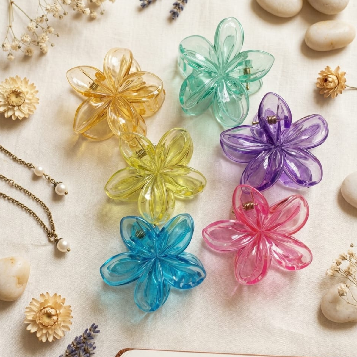 Flower Claw Clip