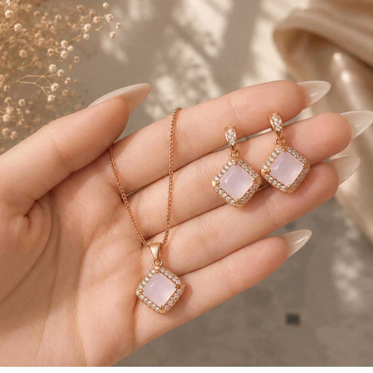 Golden Jewelry Set