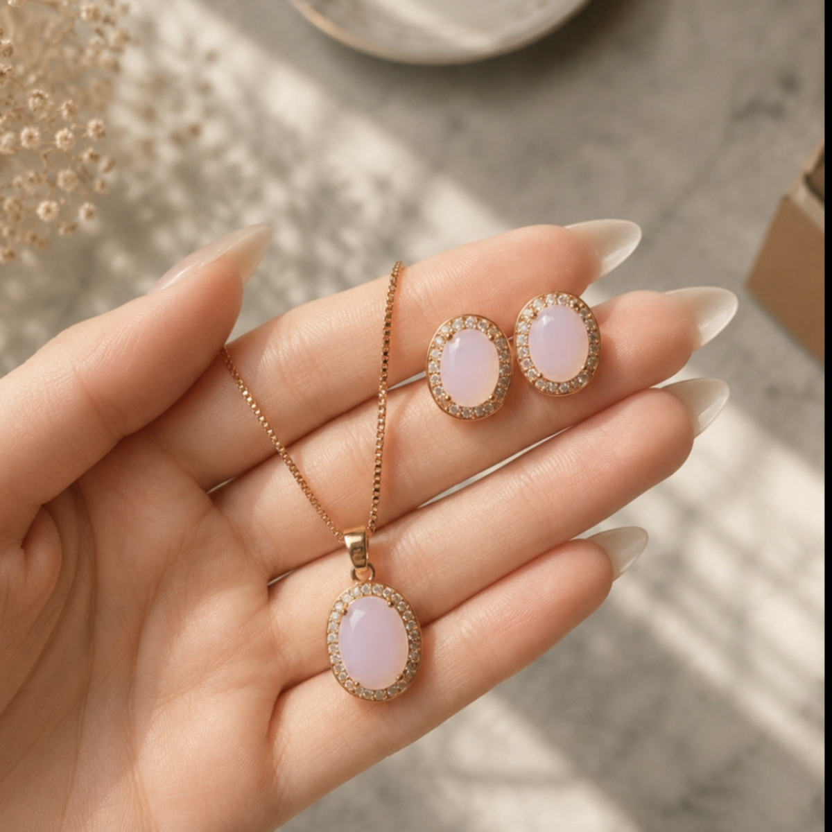 Golden Jewelry Set
