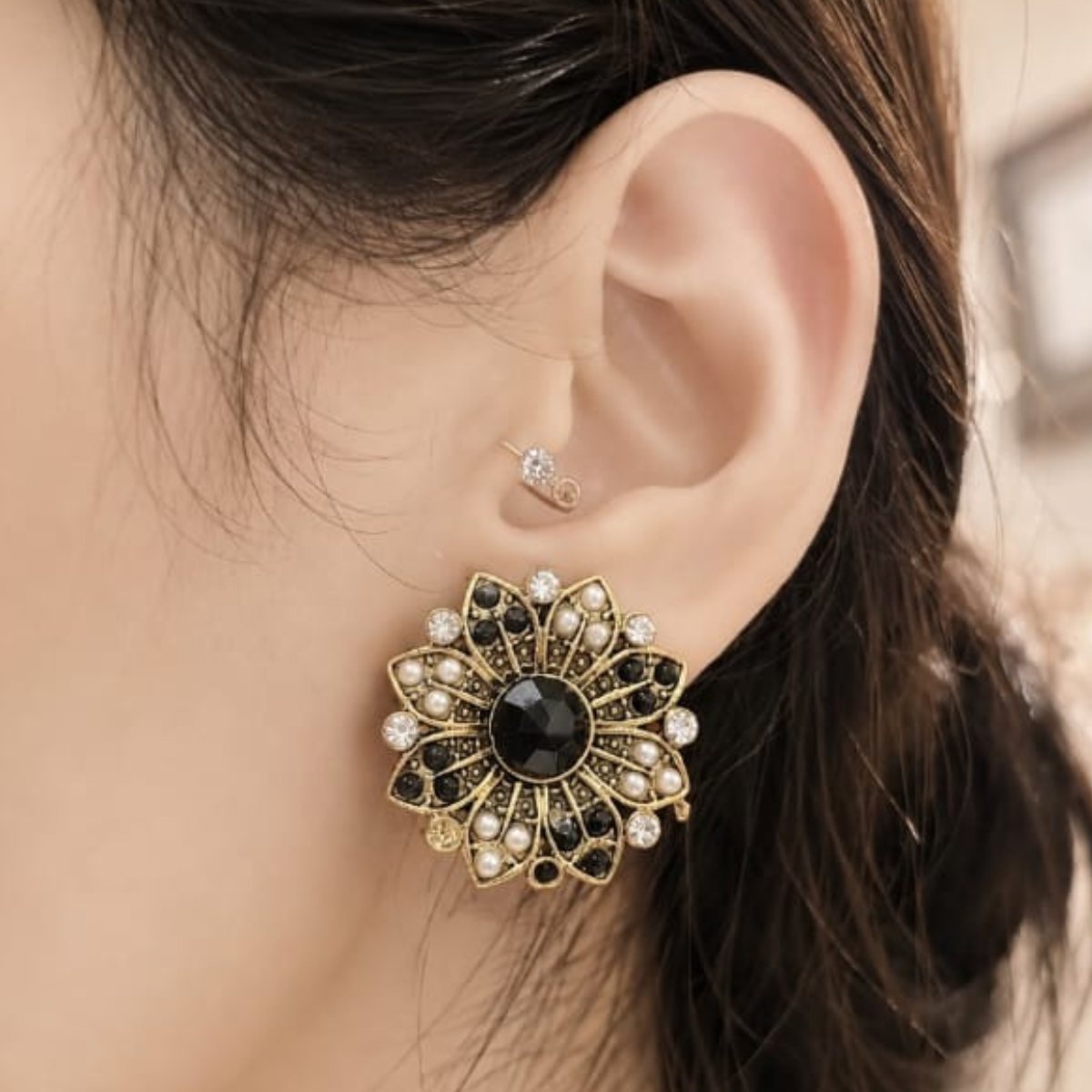 Golden Antique Earrings