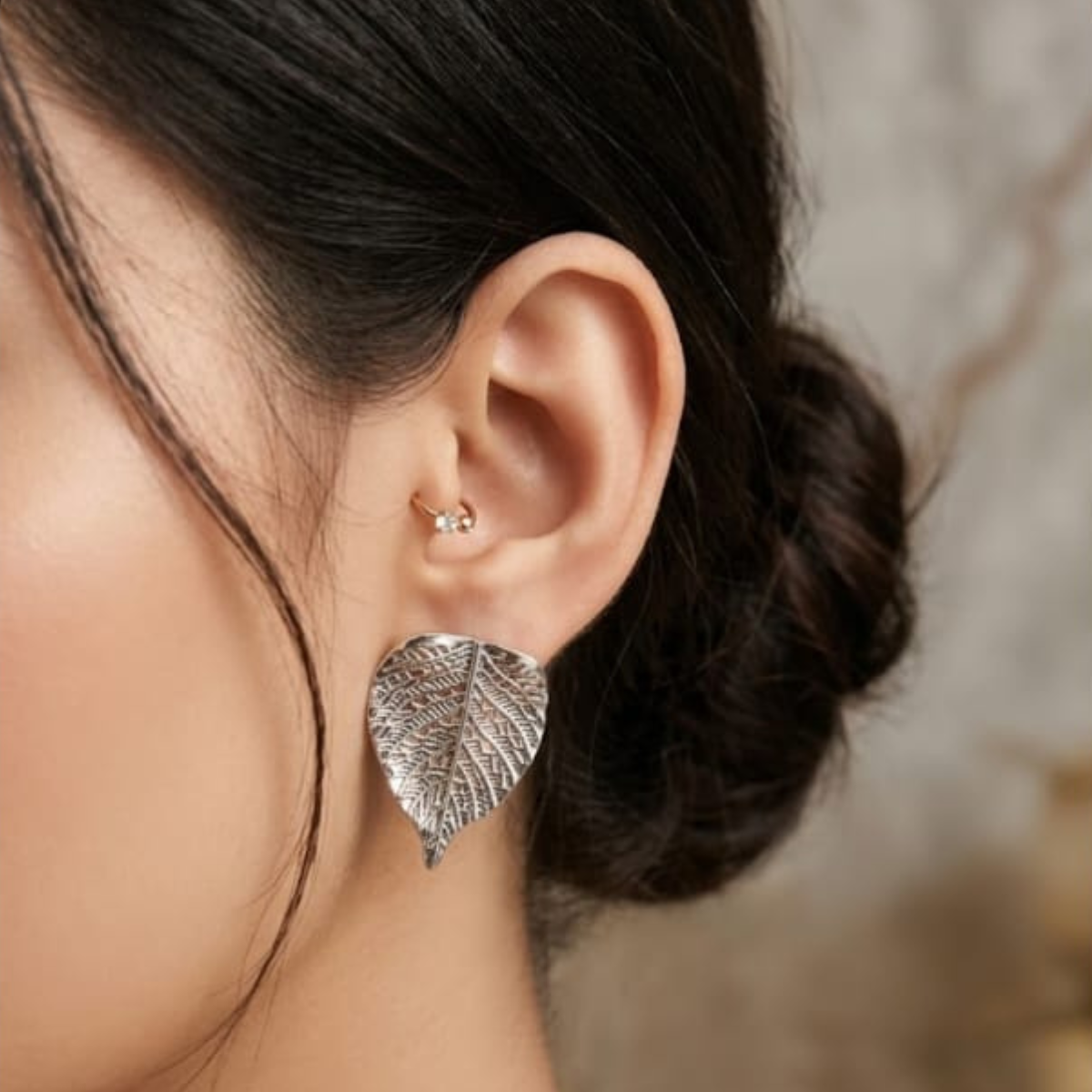 Antique Leaf Earrings